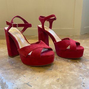 Gianni Bini red heels, size 6.5